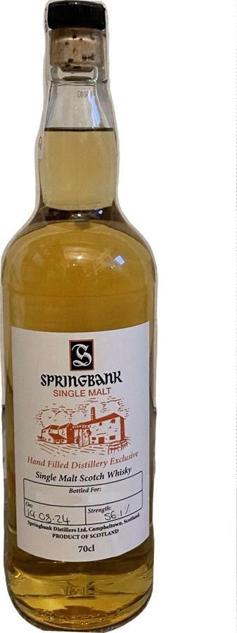 Springbank Hand Filled Distillery Exclusive 56.1% 700ml