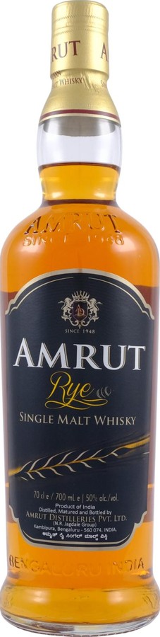 Amrut Rye 50% 700ml