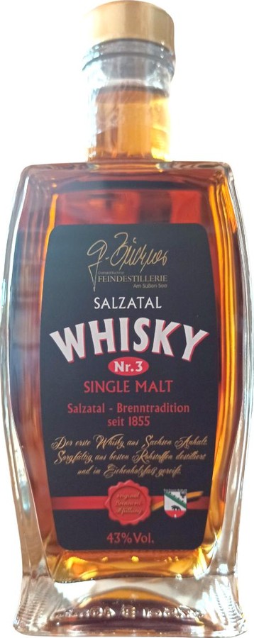 Gerhard Buchner Whisky Nr. 3 Salzatal peated 43% 375ml