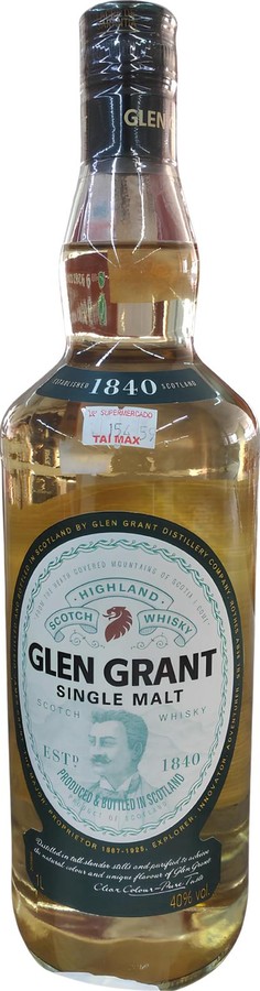 Glen Grant Single Malt Highland Scotch Whisky 40% 1000ml