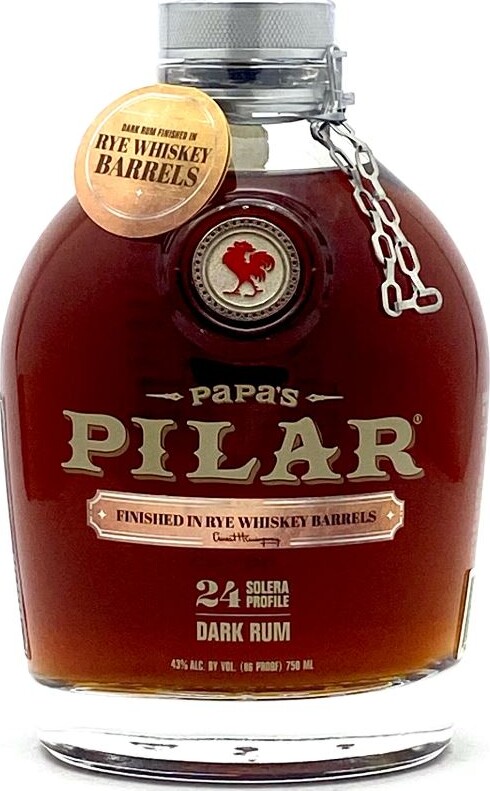 Papas Pilar Dark Rye Whiskey Barrels 43% 750ml