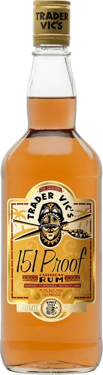 Trader Vics 151 Proof Caribbean 75.5% 750ml