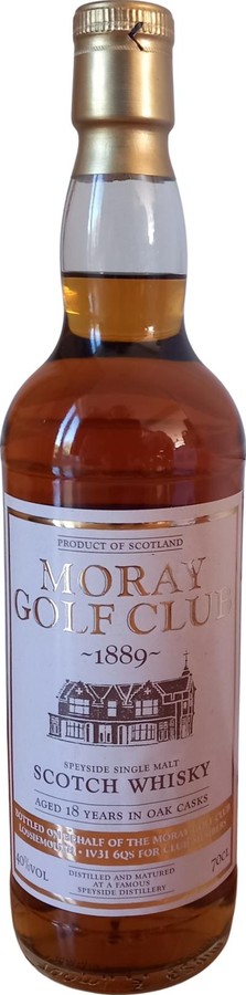 Speyside Single Malt Scotch Whisky 18yo UD Moray Golf Club 40% 700ml