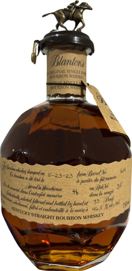 Blanton's The Original Single Barrel Bourbon Whisky 46.5% 750ml