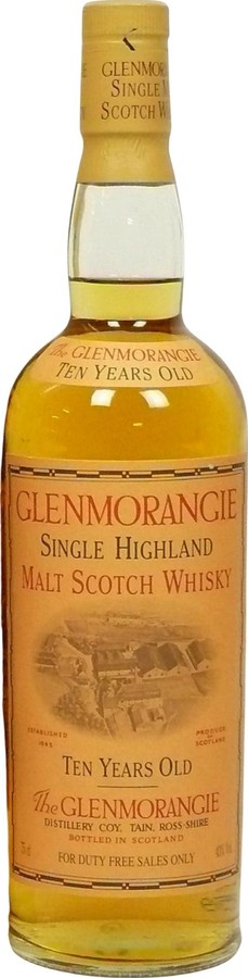 Glenmorangie 10yo Ten Years Old For Duty Free Sales Only 43% 750ml