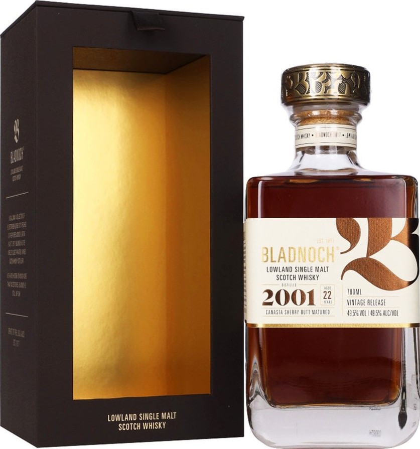 Bladnoch 2001 Vintage Release 49.5% 700ml