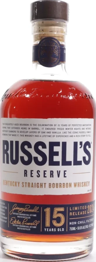 Russell's Reserve 15yo Kentucky Straight Bourbon Whisky 58.6% 750ml