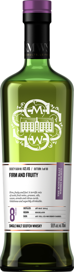 Inchmurrin 2014 SMWS 112.115 Firm and fruity 59.9% 700ml