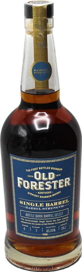 Old Forester Single Barrel Barrel Strength Bottle Barn 65.55% 750ml