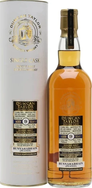 Bunnahabhain 2014 DT Single Cask 55.1% 700ml