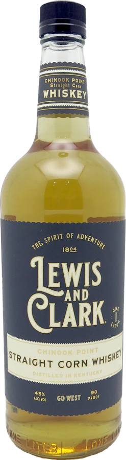 Lewis and Clark Straight Corn Whisky 45% 1000ml