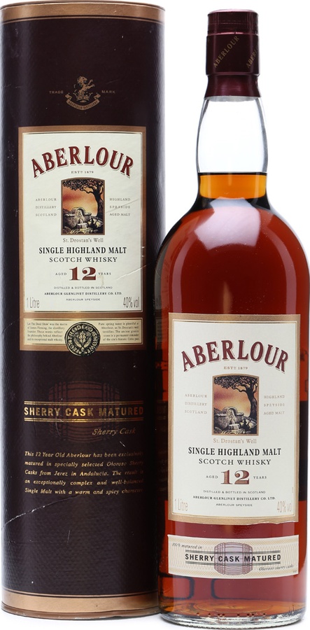 Aberlour 12yo Sherry Cask 40% 1000ml