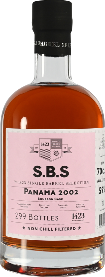 S.B.S 2002 Panama Bourbon Cask 22yo 59% 700ml