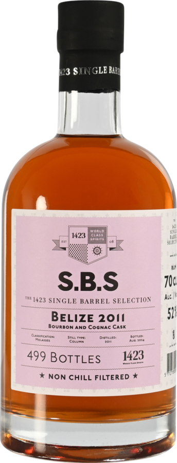 S.B.S 2011 Belize Bourbon And Cognac Cask 13yo 52% 700ml