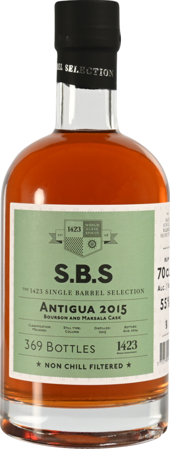 S.B.S 2015 Antigua Bourbon And Marsala Cask 9yo 55% 700ml