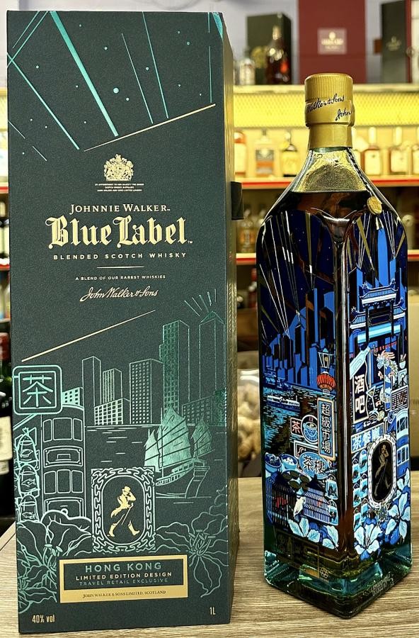 Johnnie Walker Blue Label Hong Kong Limited Edition 40% 1000ml