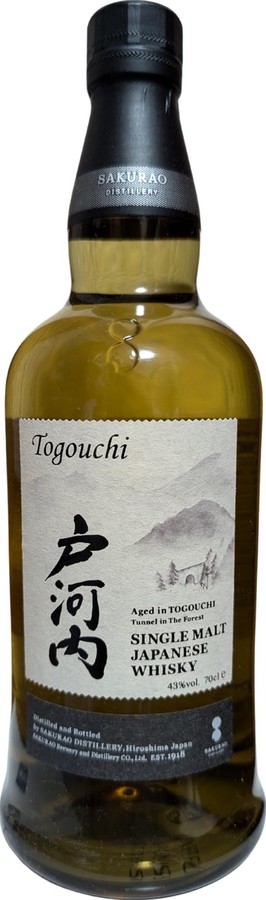 Togouchi Single Malt Japanese Whisky 43% 700ml