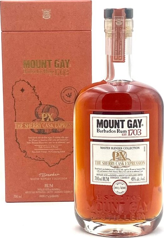 Mount Gay Master Blender Collection PX Sherry Cask Expression 45% 750ml