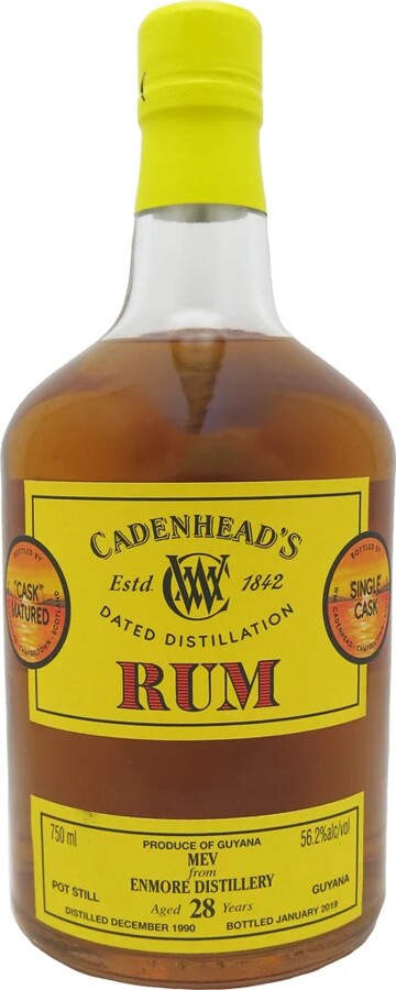 Cadenhead's 1990 Enmore 28yo 56.2% 750ml