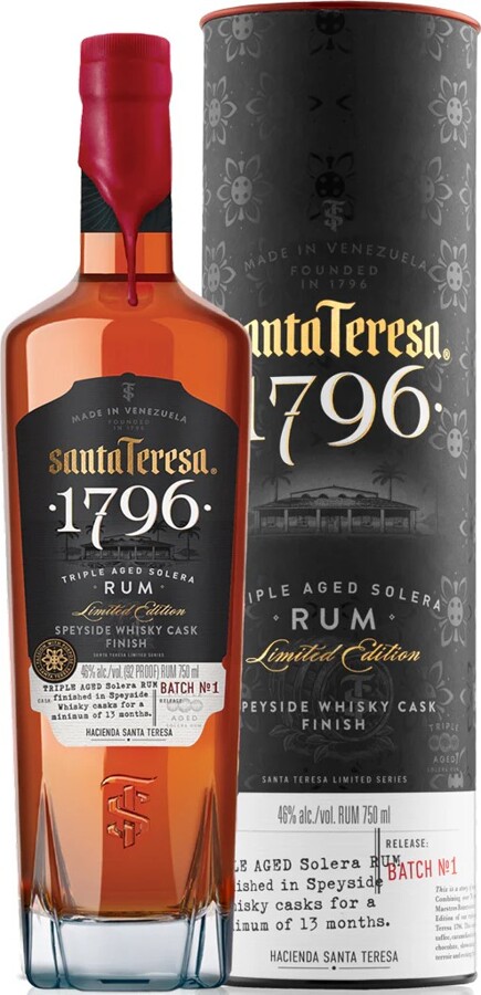 Santa Teresa Triple Aged Solera Speyside Batch No. 1 46% 750ml