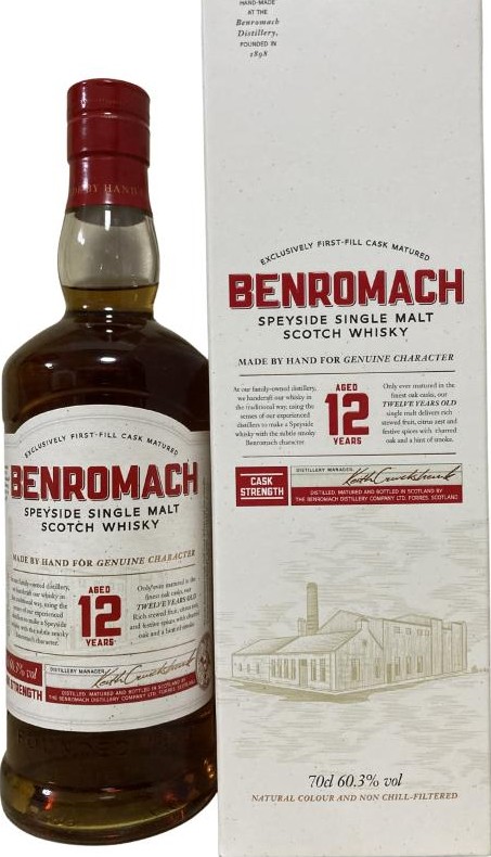 Benromach 12yo Cask Strength Taiwan 60.3% 700ml