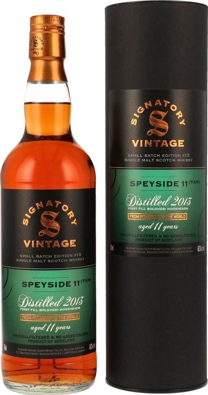 Speyside tam 2013 SV Small Batch Edition #13 48.2% 700ml