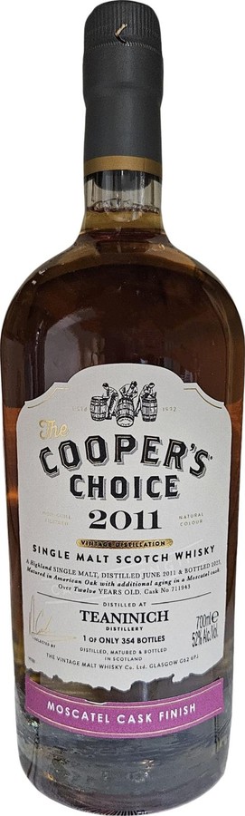 Teaninich 2011 VM The Cooper's Choice 52% 700ml