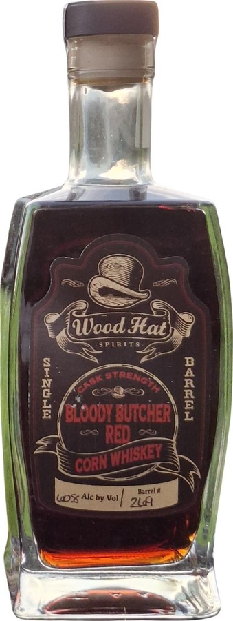 Wood Hat Bloody butcher red corn Whisky Single Barrel Cask Strength 60.8% 750ml