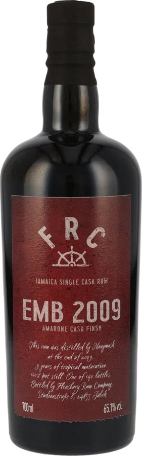 Flensburg Rum Company 2009 Monymusk EMB Jamaica 65.1% 700ml