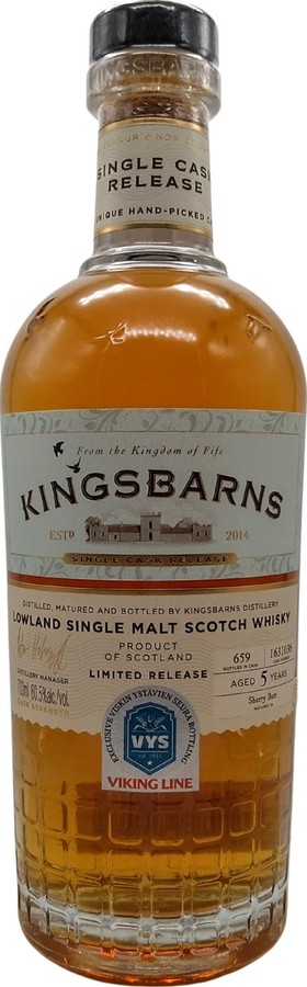 Kingsbarns 5yo Single Cask Viskin Ystavien Seura Viking Line 60.5% 700ml