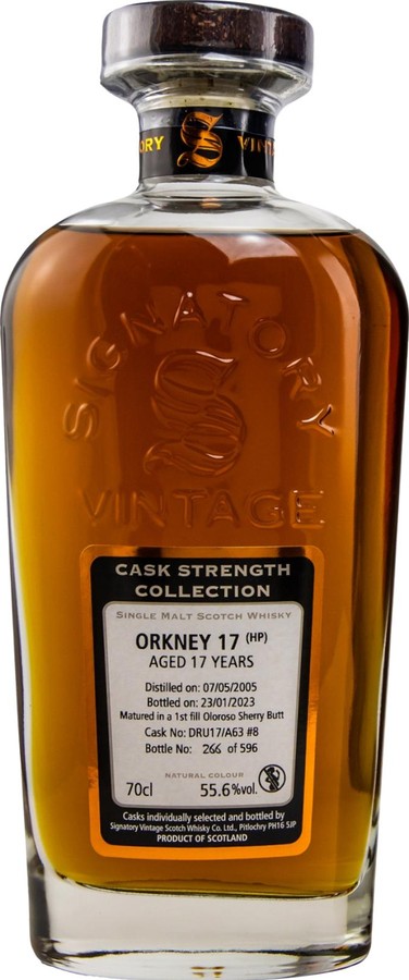 Orkney 17 HP 2005 SV Cask Strength Collection 55.6% 700ml