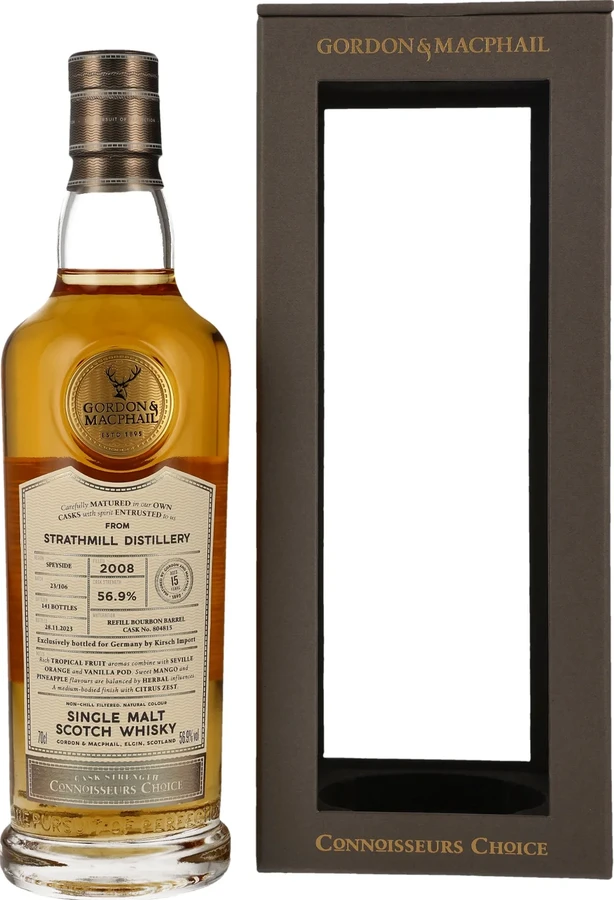 Strathmill 2008 GM Connoisseurs Choice Cask Strength Germany by Kirsch Import 56.9% 700ml