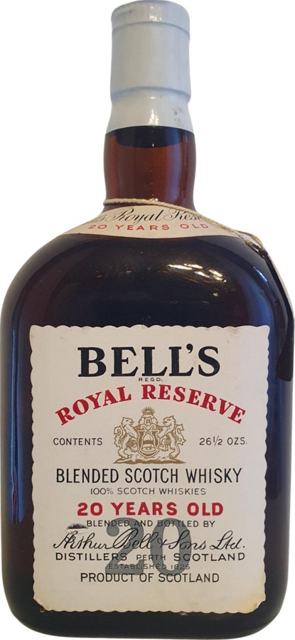 Bell's 20yo Royal Reserve Originalflaschenimport von Hellmut Baumann & Co. GmbH Hochheim Main Mainzer Str. 35 43% 753ml