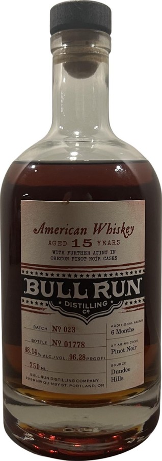 Bull Run 15yo 48.14% 750ml