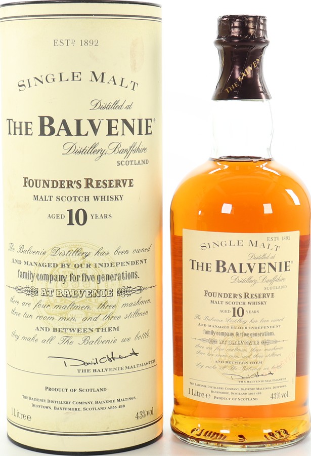 Balvenie 10yo Founder's Reserve 43% 1000ml