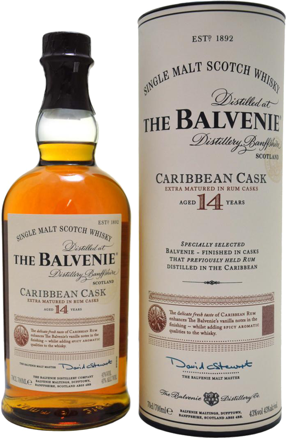 Balvenie 14yo Caribbean Cask 43% 750ml