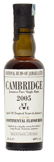 Velier National Rums of Jamaica 2005 Long Pond Cambridge Jamaica 18yo 60% 100ml