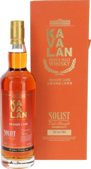 Kavalan Solist Brandy Cask Whisky.de 58.6% 700ml