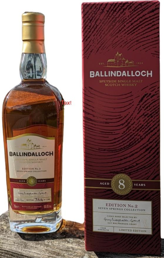 Ballindalloch 8yo Seven Springs Collection Edition No.2 UK & EU Exclusive 60.6% 700ml