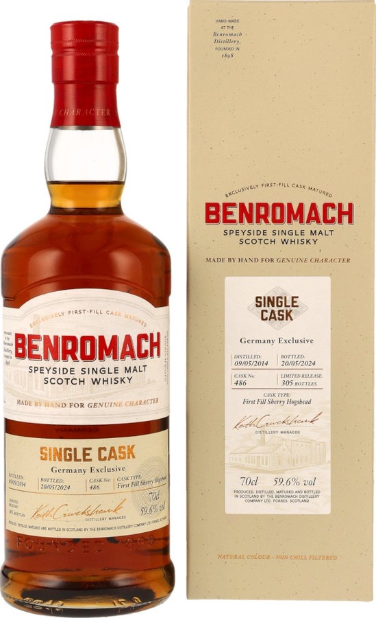 Benromach 2014 Single Cask Germany Exclusive 59.6% 700ml