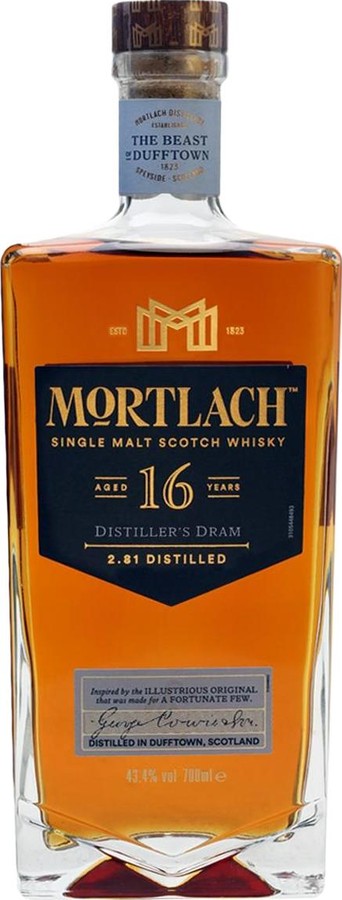 Mortlach 16yo Distiller's Dram 43.4% 700ml