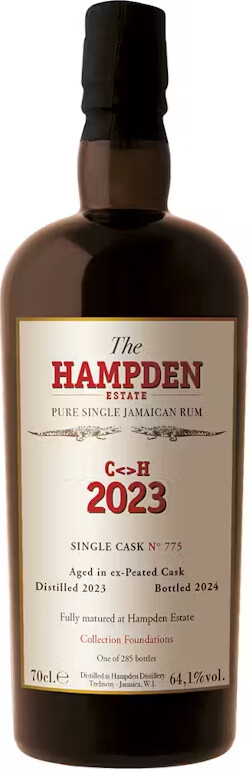 Velier Hampden Estate 2023 C<>H Single Cask #775 Collection Foundations 64.1% 700ml