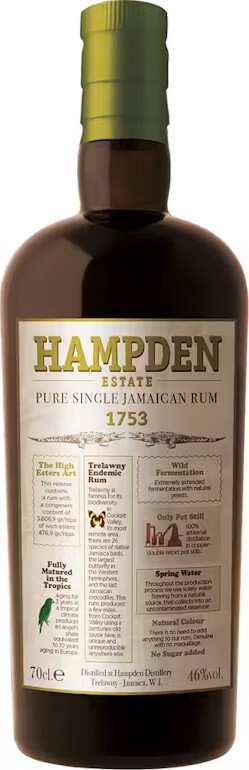 Velier Hampden Estate Trelawny Endemic 46% 700ml