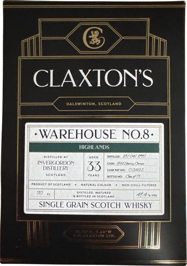 Invergordon 1990 Cl Warehouse No. 8 49.4% 700ml