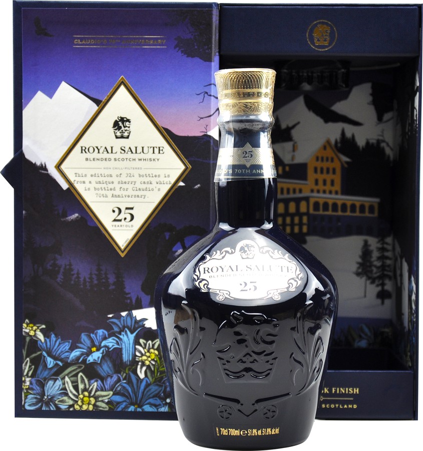 Royal Salute 25yo Claudio's 70th Anniversary 51.8% 700ml