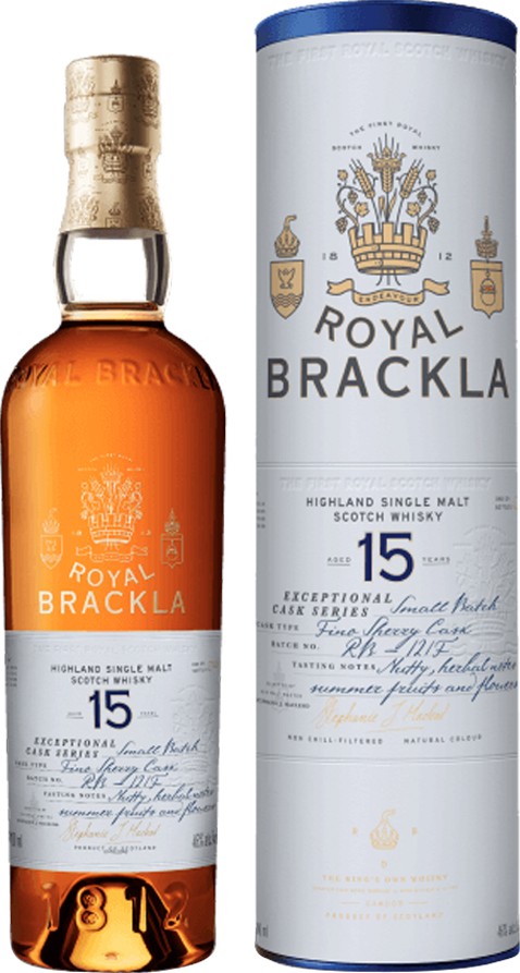 Royal Brackla 15yo Exceptional Cask Series Small Batch Amontillado Sherry Finish 46% 700ml