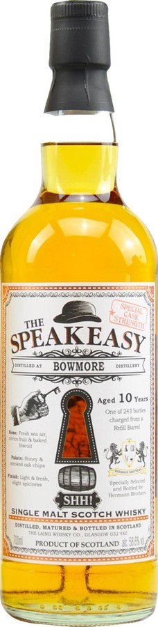 Bowmore 10yo DL The Speakeasy Hermann Brothers 58.6% 700ml