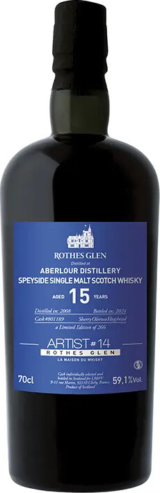 Aberlour 2008 Artist #14 Rothes Glen Collection Foundations 15yo 59.1% 700ml