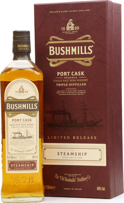 Bushmills Port Cask Reserve The Steamship Collection Travel Retail Exclusive 40% 700ml