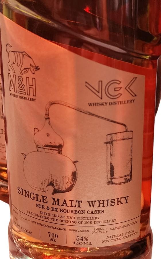 M&H Single Malt Whisky Celebrating the Opening of NGK Distillery 54% 700ml